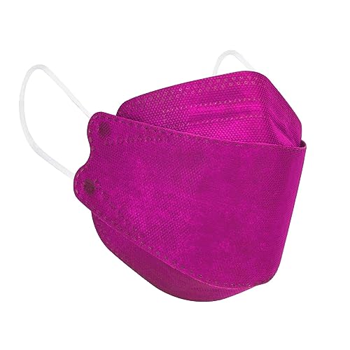Borje KN95 Face Masks 50 Pack,Breathable Comfortable and Disposable KN95 Mask,Masks for Adults - color: Rose Red=50pcs
