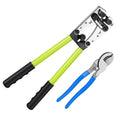 Battery Cable Lug Crimping Tool For Copper Battery Terminal Connectors,Wire Crimper Tool for AWG 10-1/0 battery Cable Ends Crimper Lugs with Wire Shear Cutter - color: Crimper and Cutter