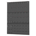 WALMANN 96 PCS Pegboard Kit with Hooks, 36x24 in Tools Storage Pegboard - color: Black