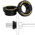 POWER GUIDANCE Fitness Barbell Clips 2" (Pair) - Quick fix Olympic Barbell Clamps & Collars for Secure Weightlifting & Powerlifting - Barbell Clips for Bars - color: Black