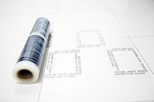 CARCAREZ Auto Adhesive Floor Mat, 4 mil Car Carpet Protector Film | 100 Mats Per Roll | 24" Wide, 200' Long - size: 200 ft