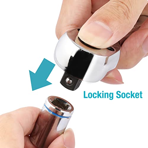 DURATECH 1/4-Inch Drive Ratchet, 90-Tooth Quick-release Ratchet Wrench, Reversible, Cr-V Made, Full Polished, Stocking Stuffers for Men Women Gifts for Men Gifts for Women (Pack of 2) - size: 1/4"(Polished) (Pack of 2)