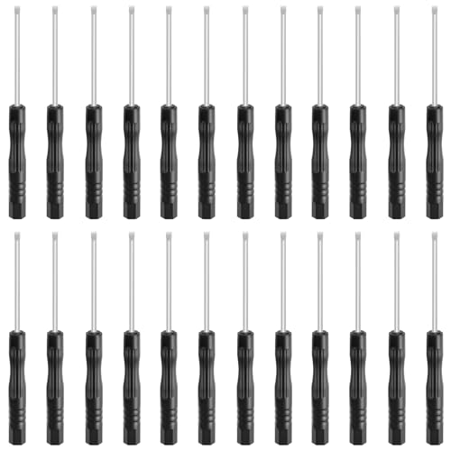 24 Pcs 2mm Slotted Precision Screwdriver, 2mm Magnetic Tip, 84mm - size: 2 Flathead