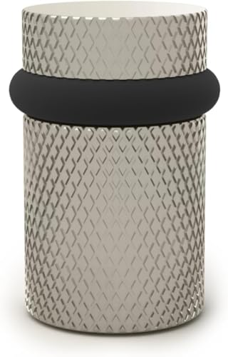 Mega Handles Knurled Floor Door Stopper Satin Nickel (2-Pack) - Floor Mount - color: Satin Nickel, size: 2 Pack