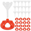 Tile Leveling System Tile Leveling System Tile Anti-Loosening and Spacing System Kit (1/12"-300pcs White Base + 100pcs Red Cap) - size: 1/12"-300pcs White Base + 100pcs Red Cap