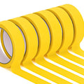 HongWay Masking Tape 1 Inch, 6 Rolls x 22yd (132yds in Total) Painters Tapes for Painting Labeling Arts Crafts, Easy Removal, No Residue (0.94in Yellow) - color: Yellow, size: 0.94IN*22YD