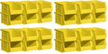 Akro-Mils Storage Bins 30210, Plastic | Stackable | Hanging Design | 5" x 4" x 3" | Yellow | Pack of 24 - color: Yellow, size: 24 Pack