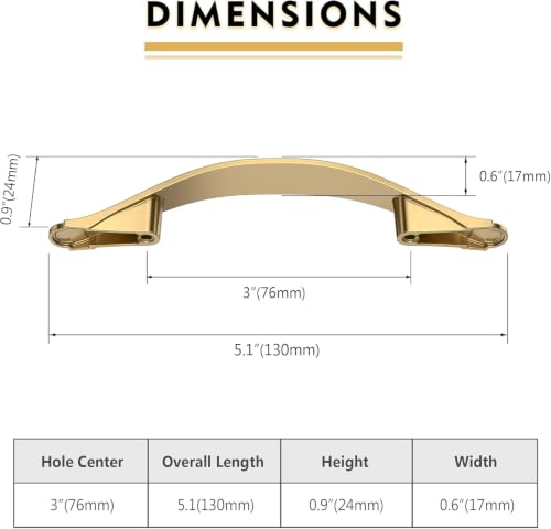 20 Pack Champagne Bronze Kitchen Cabinet Handles 3 Inch Cabinet Pulls Cabinet Hardware Drawer Handles for Cabinet Dresser and Cupboard - color: Champagne Bronze, size: 3 Inch Hole Centers, style: 20 Pack
