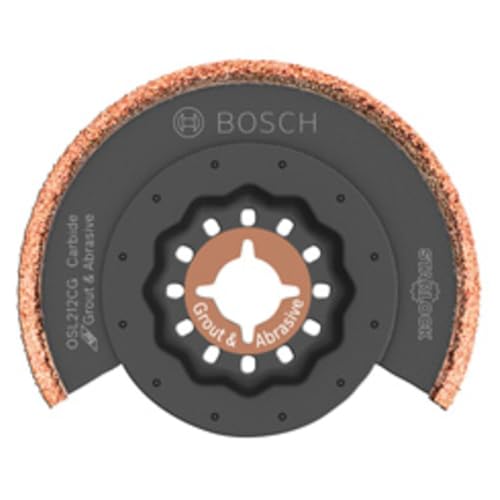 Bosch OSL212CG 2-1/2 in. Starlock® Oscillating Multi Tool Carbide Grit Segmented Saw Blade - size: 2-1/2 In., style: Industrial