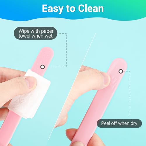 Gartful 6PCS Large Silicone Stir Sticks, Reusable Epoxy Resin Stir Sticks for Resin Mixing, Paint, Making Glitter Tumblers Cups, Arts, Crafts, Facial Mask Stirring Rods, 6.3" Long, Pink - color: Pink, size: Medium