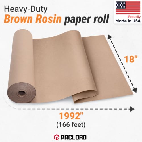 Floor Protection Natural Brown Rosin Paper 18" x 166 ft - style: 249 sq ft (18" x 166' Roll)