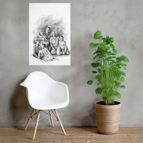 Sketch Style Turn Photo Into Personalized Canvas Art - color: Sketch