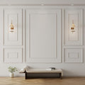 Pangda 3 Set Peel and Stick Wall Molding Kit Inner and Outer Layer Style Premade Wainscoting Panel for Interior Wall Moulding Decor Accent Wall Molding (24x48inch+48x 72inch) - size: 24x48inch+48x 72inch