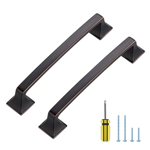 30 Pack Kitchen Cabinet Handles 5 Inch Oil Rubbed Bronze Cabinet Pulls - color: Oil Rubbed Bronze, size: 5 Inch Hole Centers