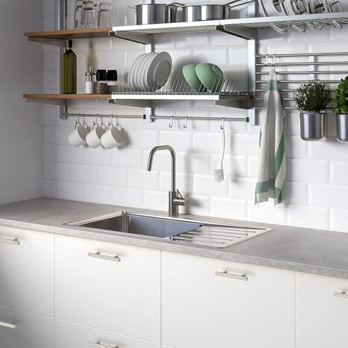 Ravinte Cabinet Handles,5" Length,3" Hole Center,Brushed Nickel,30 Pack - color: Satin Nickel