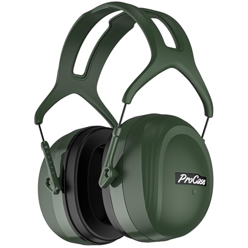 ProCase Extra Large SNR 37dB Noise Cancelling Headphones NRR 30dB Ear Muffs - color: Green