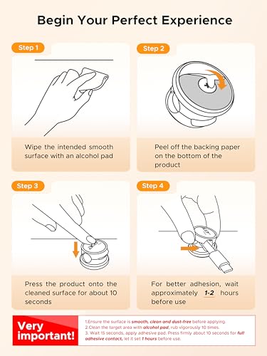 acer 9 Pack Magnetic Rotatable Cable Clips, Cord Holder for Desk Nightstand