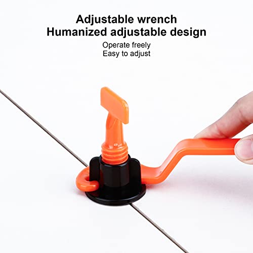 402Pcs Tile Leveler Set Reusable Tiles Leveling System Kit with "+" Type Clip Wrench for Floor