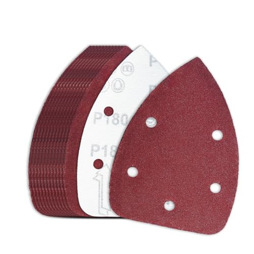 60 Pcs 180 Grit Mouse Sandpaper, Aluminum Oxide Mouse Sanding Pads - size: 180 Grit
