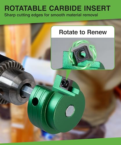PVC Pipe Reamer Kit 9-Pc 1/2"-4" Conduit Fitting Saver for Sch 40
