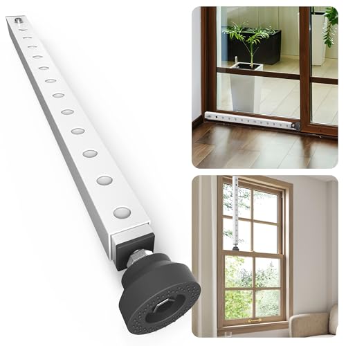 1 Pack Adjustable Window Security Bars for Inside, 17-33 Inch - color: White - 1 Pack
