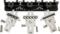 JessEm 08358 Seasoned Pro Stainless Steel Dowelling Jig Complete Kit with 1/4", 3/8" and 1/2" Guides, Three Angle Bases, Wall Bracket, Precision Woodworking Joinery Tool