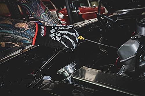 Grease Monkey Bone Series Foam Nitrile Mechanic Gloves with Grip