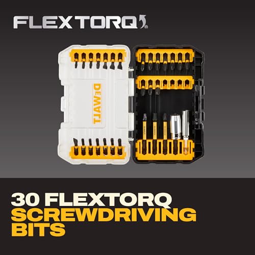 DEWALT Screwdriver Bit Set, 100 Pc Impact Driver Bit Set with Drill Bits, Magnetic Holder and Nut Drivers, FlexTorq Impact Ready, ToughCase Included (DWA2FTS100) - size: One Size
