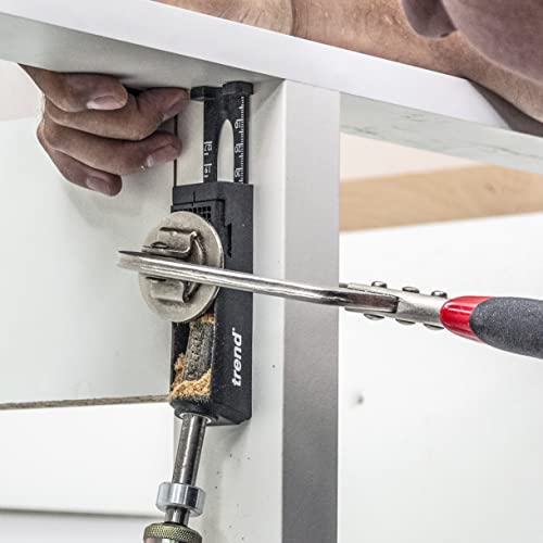 Trend Single Pocket Hole Jig with HSS Drill Bit & Depth Setting Collar, Square Drive Bit & Pocket Hole Screws Selection, PH/JIG/BS - style: Single