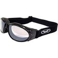 Global Vision Eliminator Dirt Bike Padded Motorcycle Riding Goggles for Men and Women (Black Frame/Smoke Lens) - color: Clear