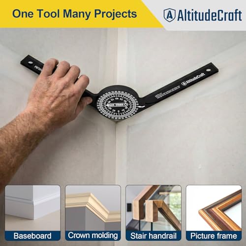 Precision Miter Saw Protractor, Crown Molding Angle Finder - style: Miter Saw Protractor
