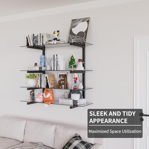 Lumber Storage Rack Wall Mount, Foldable 8-Level Wood Storage Rack - size: C-4 Pack