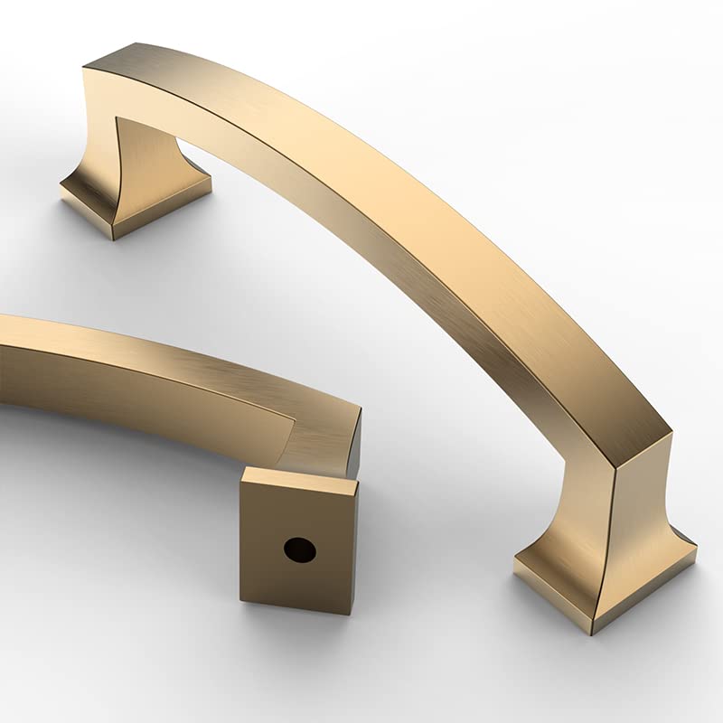 Asidrama 10 Pack 3.75 Inch(96mm) Champagne Bronze Kitchen Cabinet Handles, Cabinet Pulls Kitchen Cabinet Hardware for Cupboard Drawer Pulls - color: Champagne Bronze, size: 3.75" Hole Center, style: 10 Pack