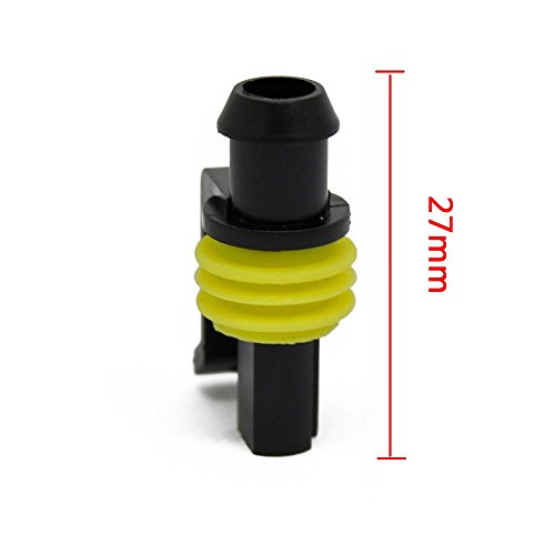 MUYI 10 Kits 1 Pin Way Electrical Connectors for 20-16 AWG Wire Cable 10A - style: 1pin connector(10 sets)
