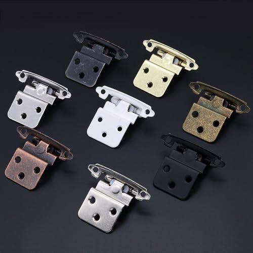 30 Pack (15 Pairs) 3/8 Inch Inset Self Closing Cabinet Hinges White - color: White, size: 30 Pack (15 Pairs)
