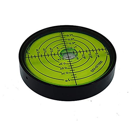 Aluminum alloy high precision horizontal bubble universal high precision small level bubble level meter circular bubble correction Convenient and quick (Black-green) - color: Black-green