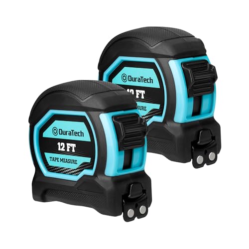 DURATECH 12FT Magnetic Double-Sided Tape Measure, Easy Read Measuring - size: 12 FT, style: 2 Pack