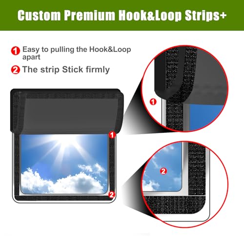 RV Skylight Cover, Vent Cover for Roof16 ¼ (L) x 16 ¼" (W), RV Window Blackout with UV Protection and Foldable Magnet Design, Waterproof Fabric, Reflective - color: Light Black, size: 1 Pack (16.25"L x 16.25"W)
