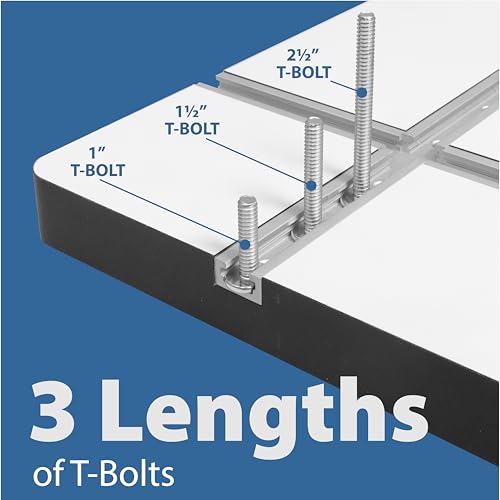 46 Piece T Track Bolts and Knobs Kit 1/4-20