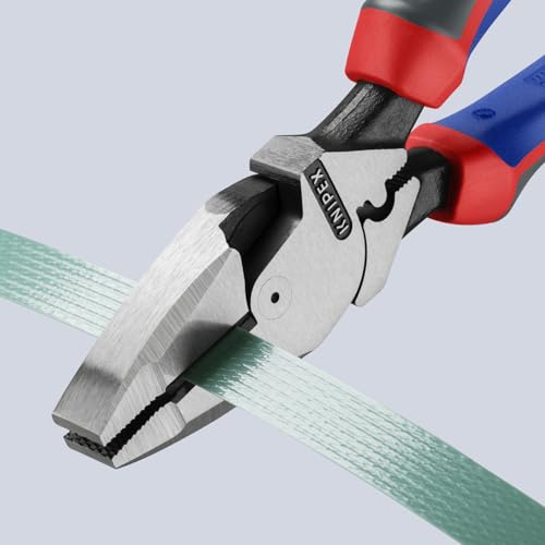 KNIPEX Tools 09 12 240 9.5-Inch Ultra-High Leverage Lineman's Pliers with Fish Tape Puller and Crimper