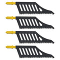 OTOTEC 4PCS Flush Cutting Jigsaw Blade T Shank Jigsaw Blades 112mmx32mmx1.2mm Compatible with Dewalt Compatible with Bosch, 11 TPI