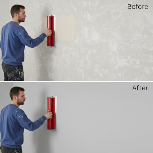 40 Inch Drywall Skimming Blade, Replaceable 0.50 mm Stainless Steel Blade, Drywall Trowel for Gyprock, Drywall and Wall-Boardrd, Ergonomically Designed Grip - size: 40 inch