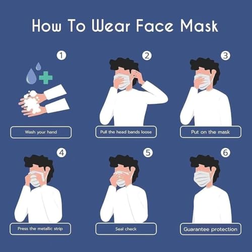 100PCS KN95 White Face Masks,5-Ply Breathable Cup Dust Masks for Adult - color: White-100pcs