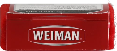 Weiman Cook Top Scrubbing Pads – Gently Clean and Remove Burned-on Food from All Smooth Top and Glass Cooktop Ranges, 3 reusable pads - size: 3 Count (Pack of 1)