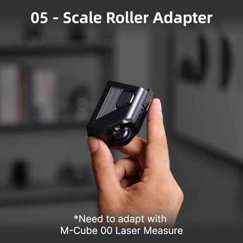 HOZO M-Cube Laser Measuring Tool Adaptor 05 Scale Roller,Electronic Digital Tape Measure with Laser,Infinite Customized Scales and ±1/32 inch Accuracy,93 Built-in US Imperial, Metric Scales - style: 05 Laser Scale Roller Adaptor