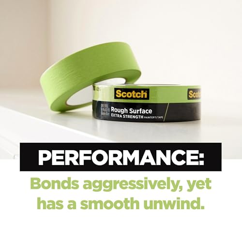 Scotch Painter's Tape 2060-1A 2060 Masking Tape, 1-Inch by 60-Yard, Green, 4 Pack - size: 4 Pack