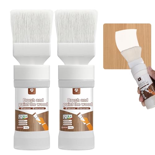 White Touch-Up Paint for wood, Doors, Cabinets & Furniture 2-Pack - color: White + White
