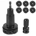 Wheel Hub Resurfacing & Stud Cleaning Kit, Quick Rust Removal Tool for Lug Nuts & Brake Rotors, Fits 1/2" Wrenches/Electric Drills, 8 Pcs Included, Automotive Tool for Cars & Trucks