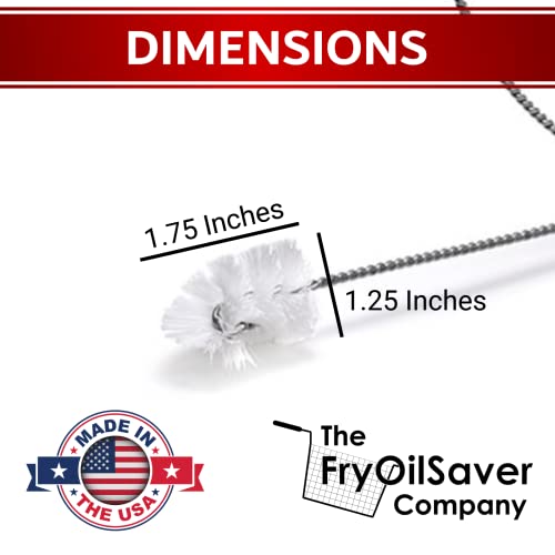 48" Air-Gap Drain Brush - Flexible Dishwasher and Sink Cleaner Tool for Home and Commercial Kitchen - Long Pipe Snake for Garbage Disposal, Shower, Hair Clog Remover - B291C by FryOilSaver Co.