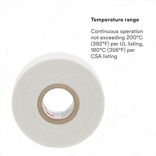 3M Glass Cloth Electrical Tape 69, 3/4 in x 36 yd (108 ft), 1 Roll - size: 3/4 in x 36 yd
